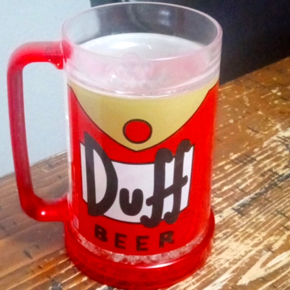 Simpsons duff beer mug